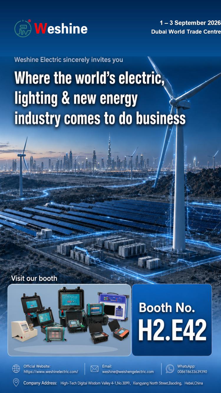 Weshine Electric bo razstavljal na Middle East Energy 2026 v Dubaju